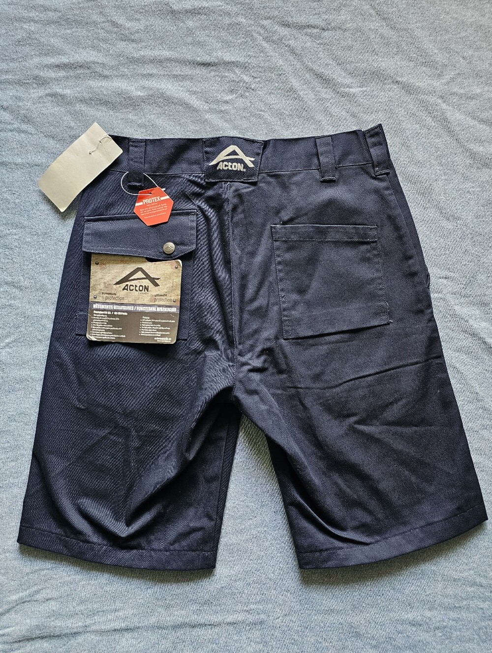 Acton Canada Work Shorts 36 Navy Utility Workwear Carpenter NWT Protex
